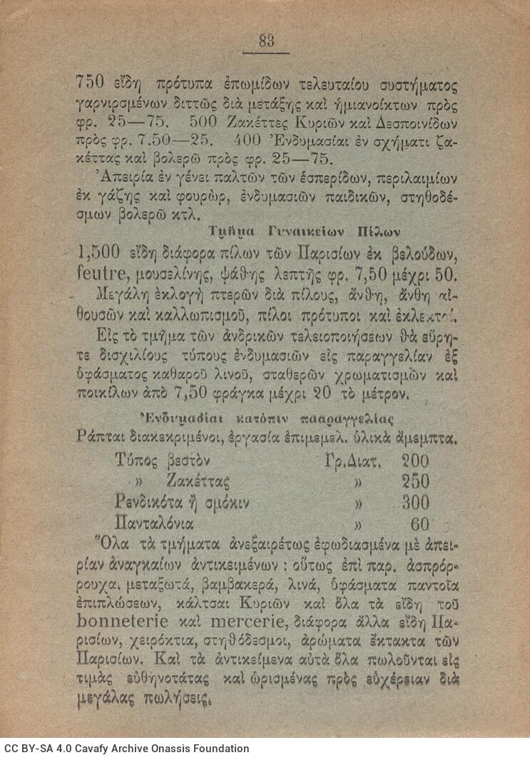 18,5 x 13 εκ. 18 σ. χ.α. + 328 σ. + 68 σ. + 96 σ. παραρτήματος + 2 σ. χ.α., όπου στο verso το